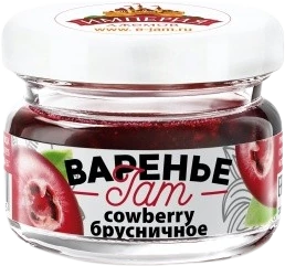 Lingonberry Confiture, 30 g Jar