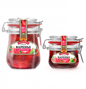 Strawberry Confiture, Swing-Top Jar